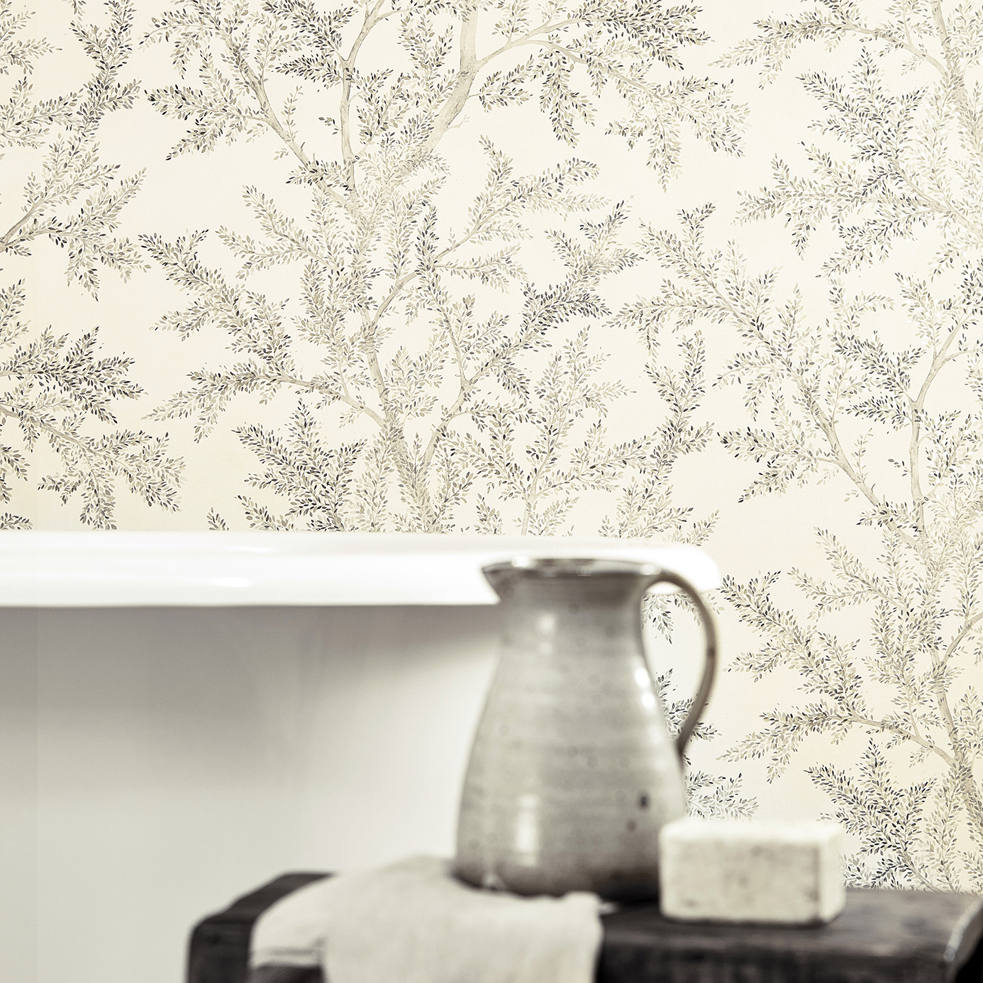 Farthing Wood Cobalt Wallpaper by SAN