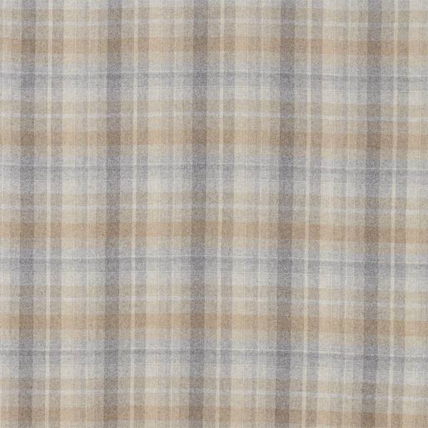 Samphrey Check Silver/Grey Fabric by Sanderson