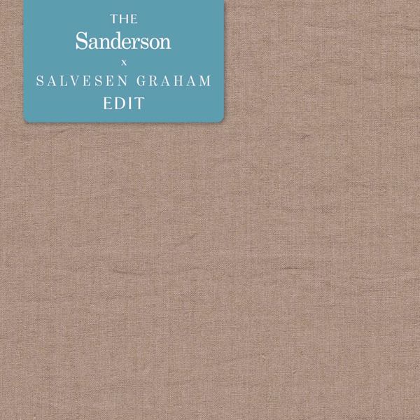 Rue Linen Dusty Pink Fabric by Sanderson