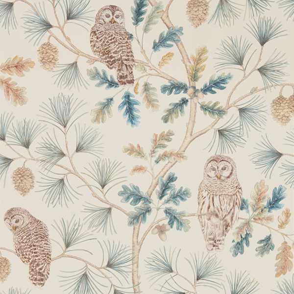 Owlswick Teal Wallpaper by Sanderson