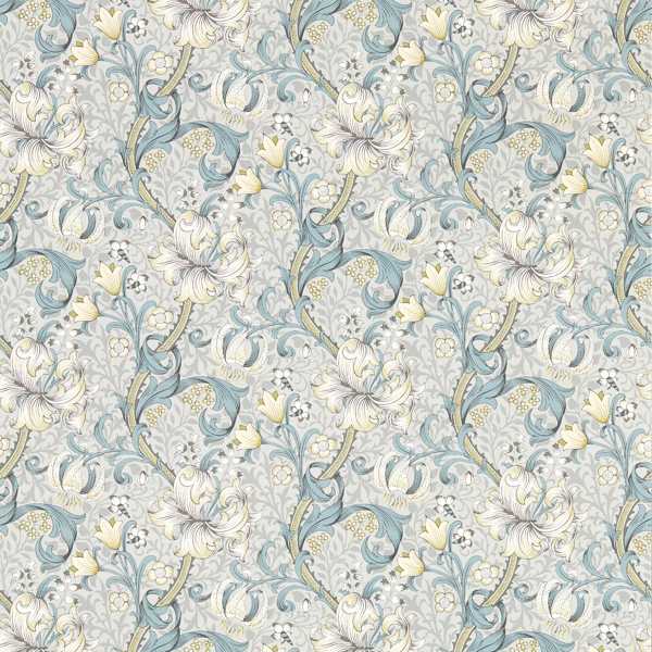 Golden Lily Slate/Dove Wallpaper by Clarke & Clarke